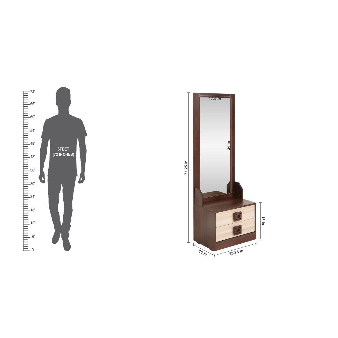 Engineer wood Dressing Table -