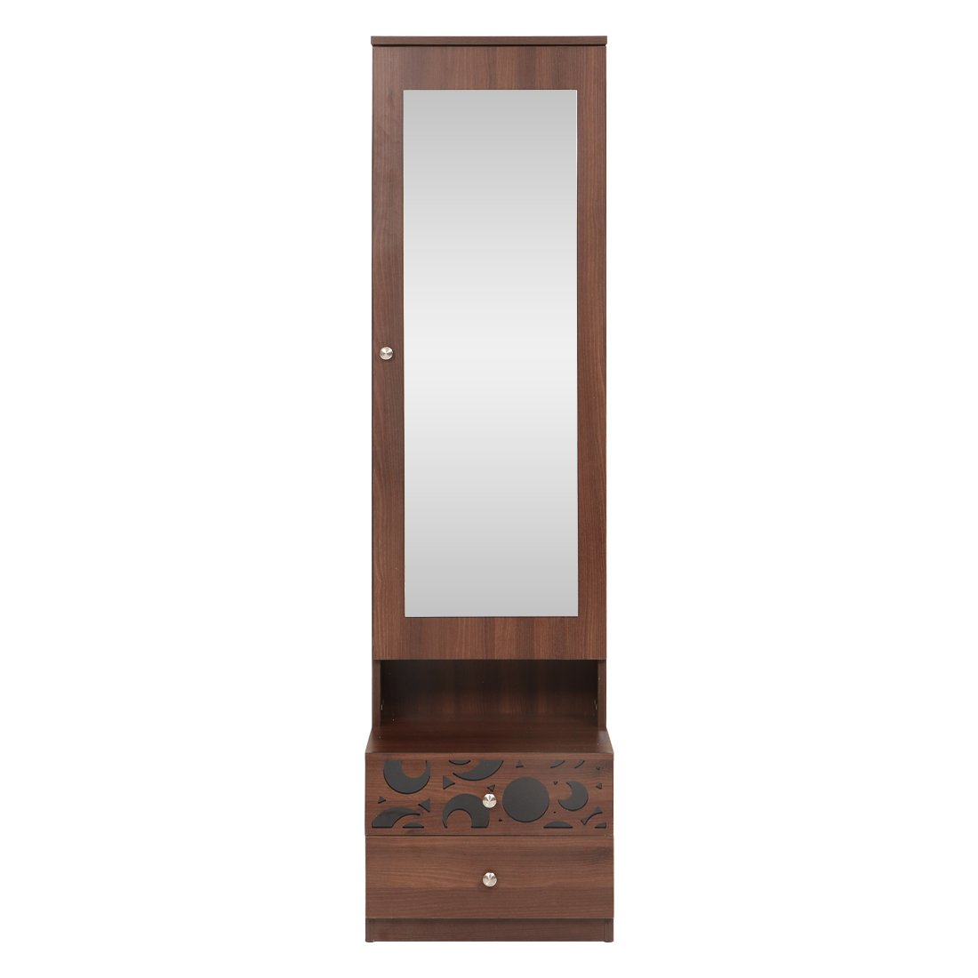Engineer wood Dressing Table With Mirror (Walnut) -
