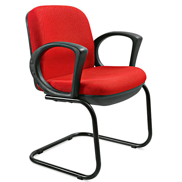 Executive Chair in Medium Back with Black Powder Coated Metal Base -