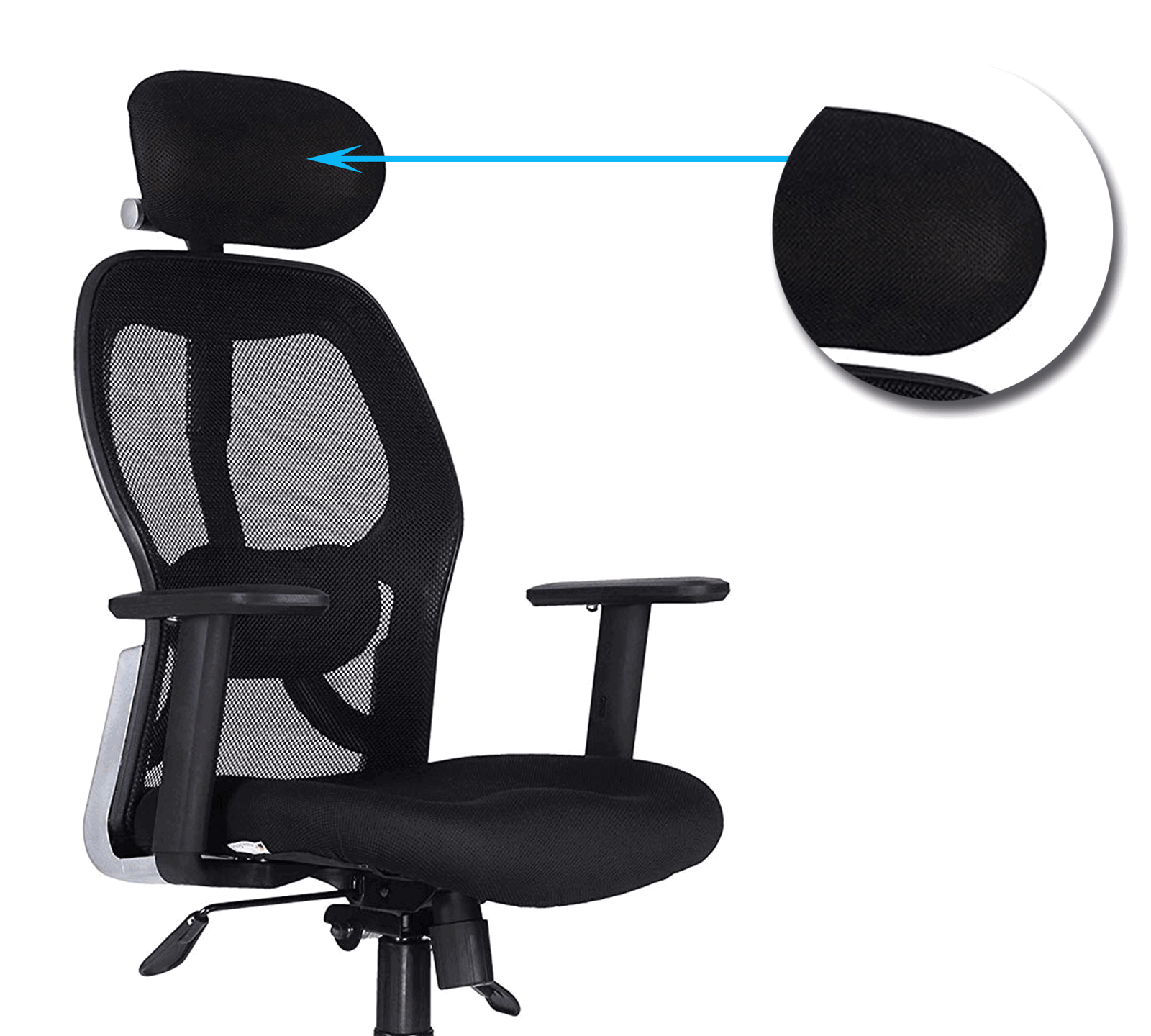 Executive Chair with Chrome Base and High Back -