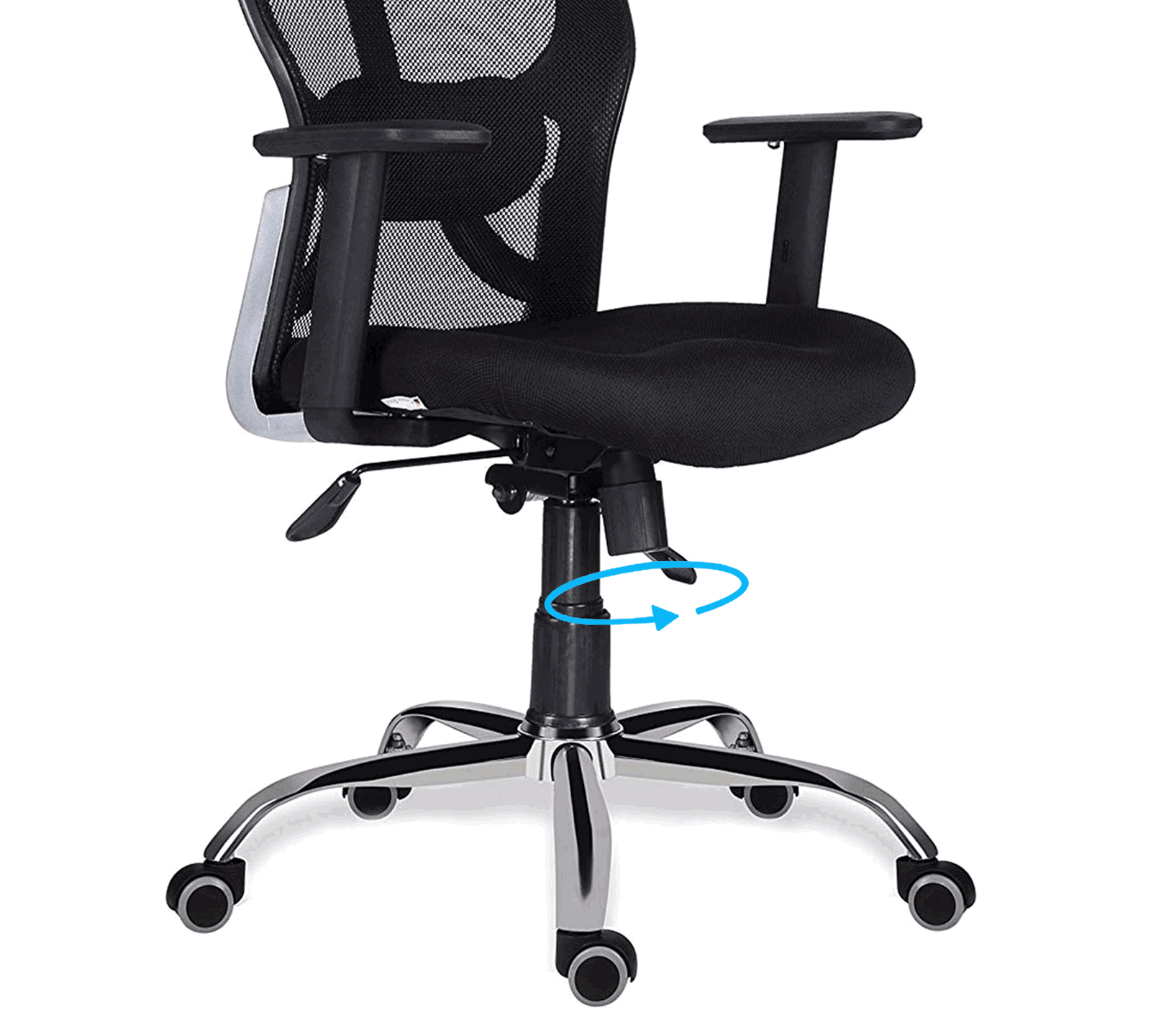 Executive Chair with Chrome Base and High Back -