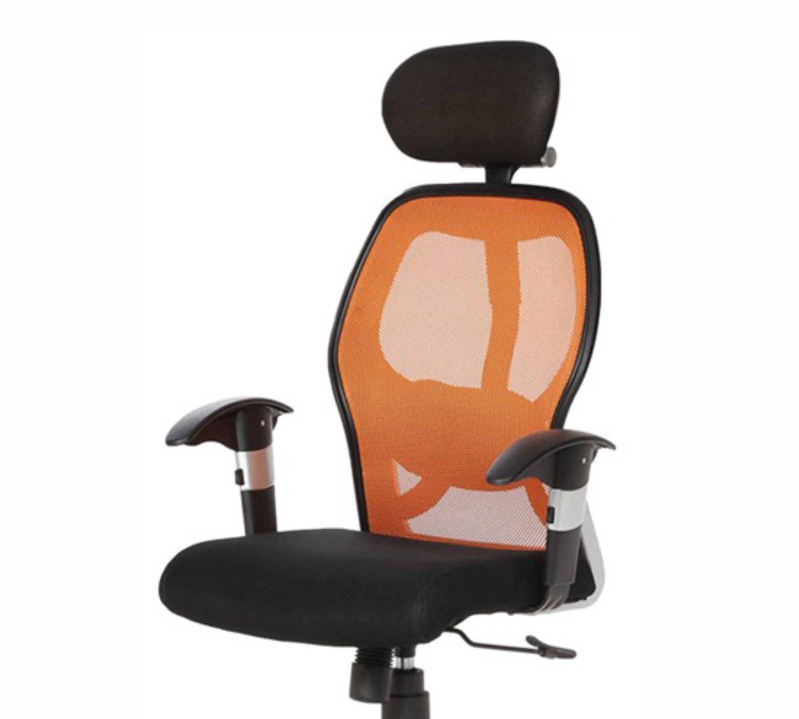 Executive Chair with Headrest & Height Adjustable Nylon Wheel Base -