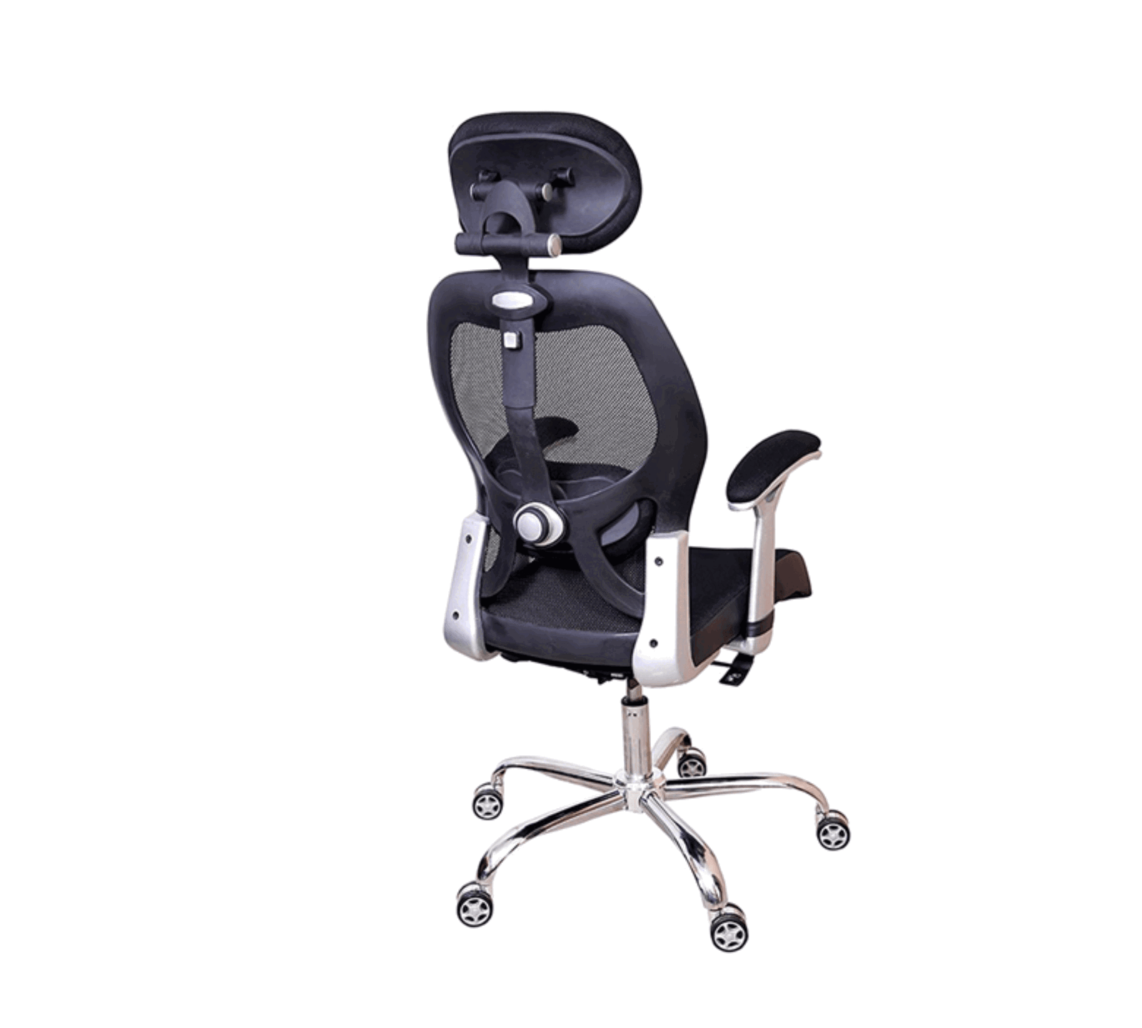 Executive Chair with Headrest & Height Adjustable Wheels Base -