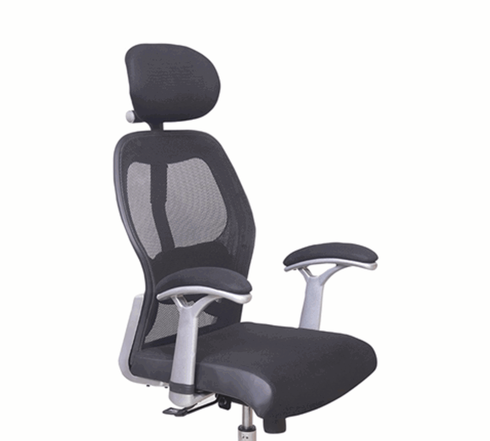 Executive Chair with Headrest & Height Adjustable Wheels Base -