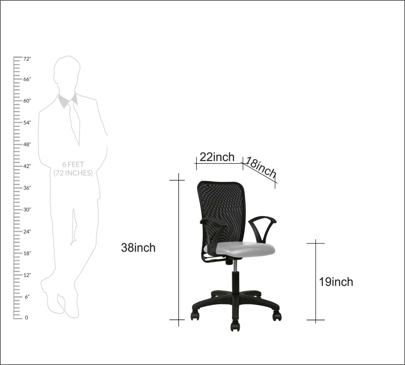 Executive Chair with Nylon Wheels Base -