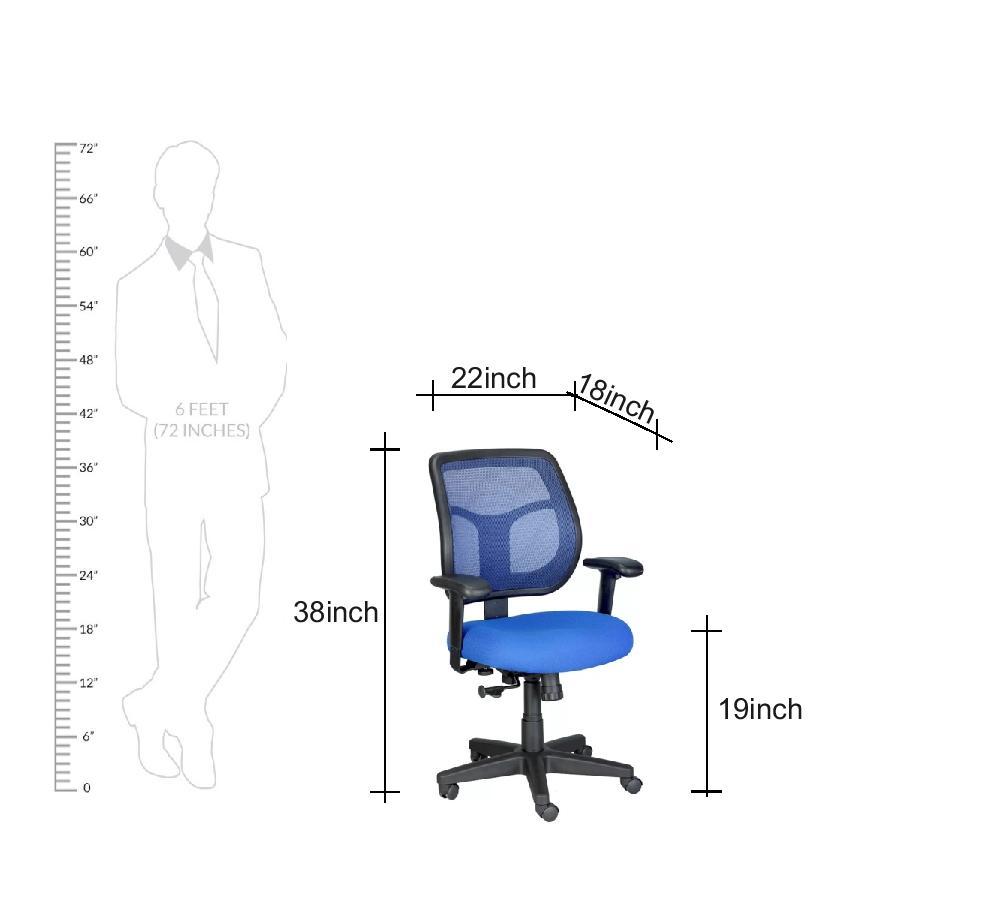 Executive Office Chair with Nylon Wheels Base -