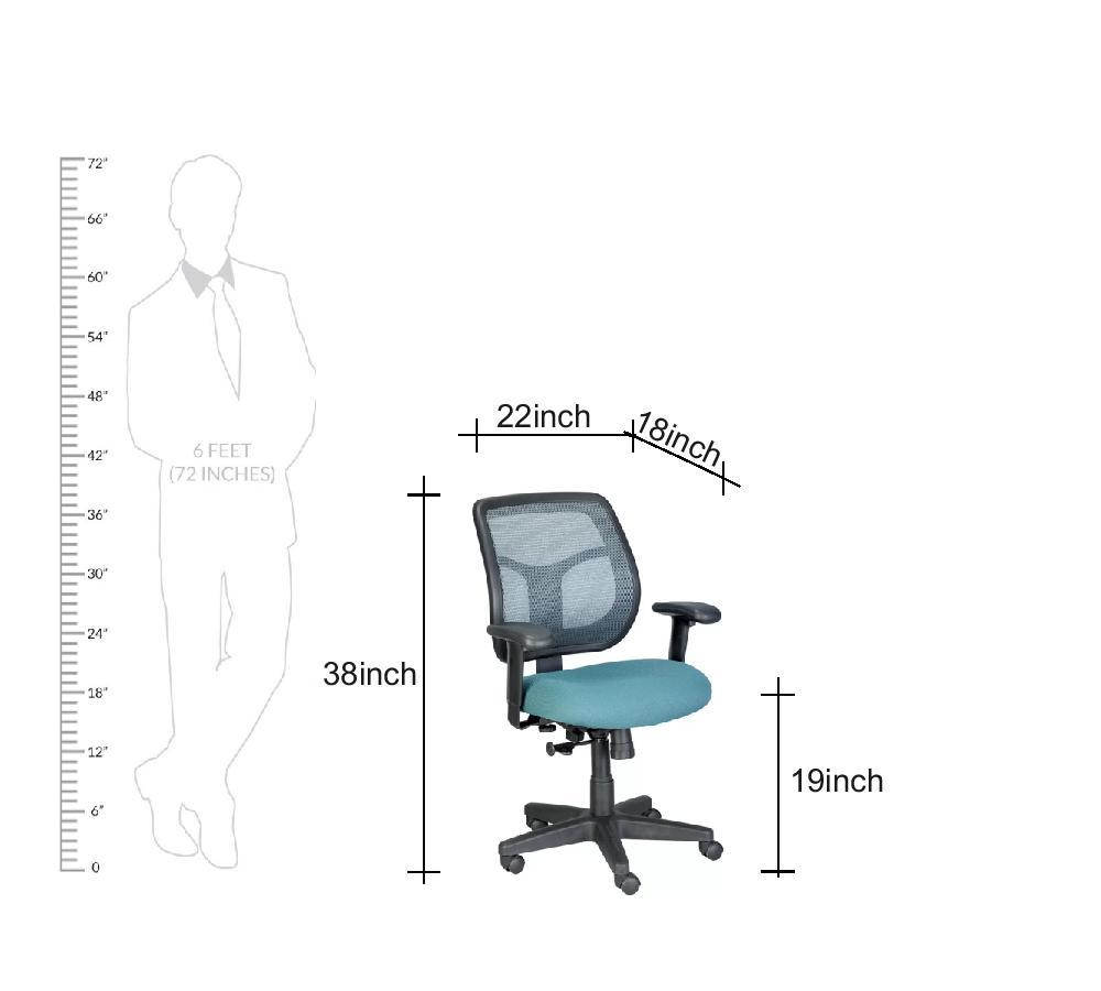 Executive Office Chair with Nylon Wheels Base -