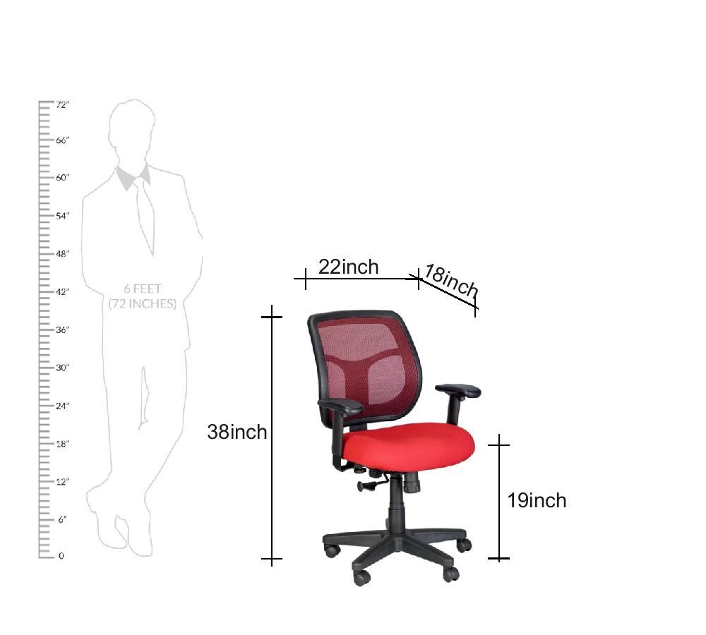 Executive Office Chair with Nylon Wheels Base -