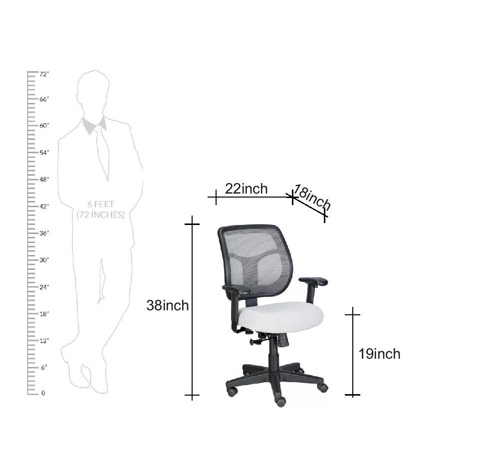 Executive Office Chair with Nylon Wheels Base -