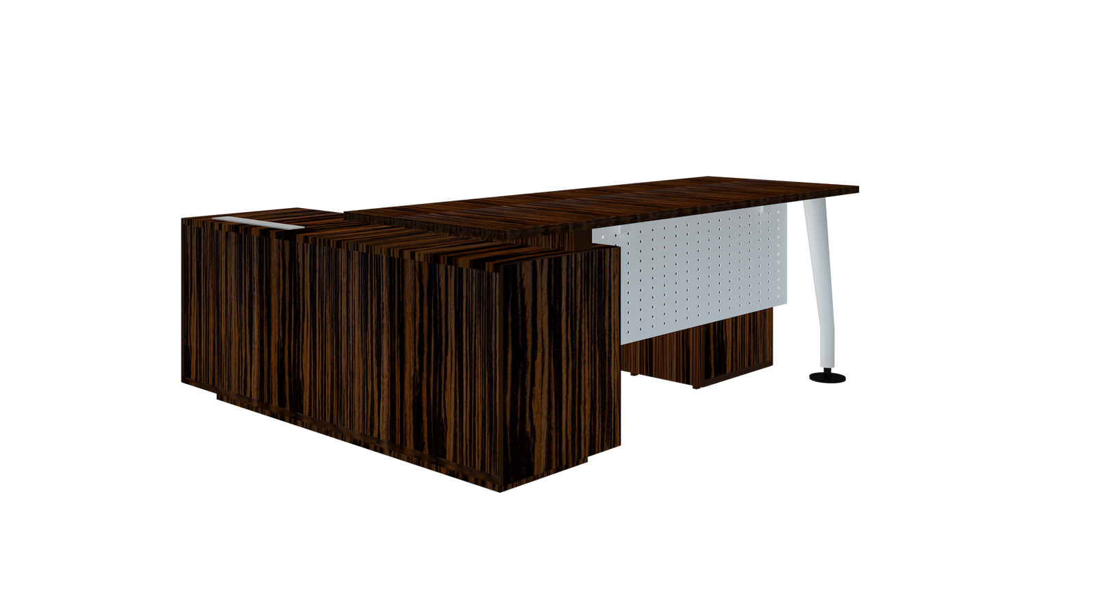 Executive Office Table Desk With The Metal Legs Base & Top Particle Board -