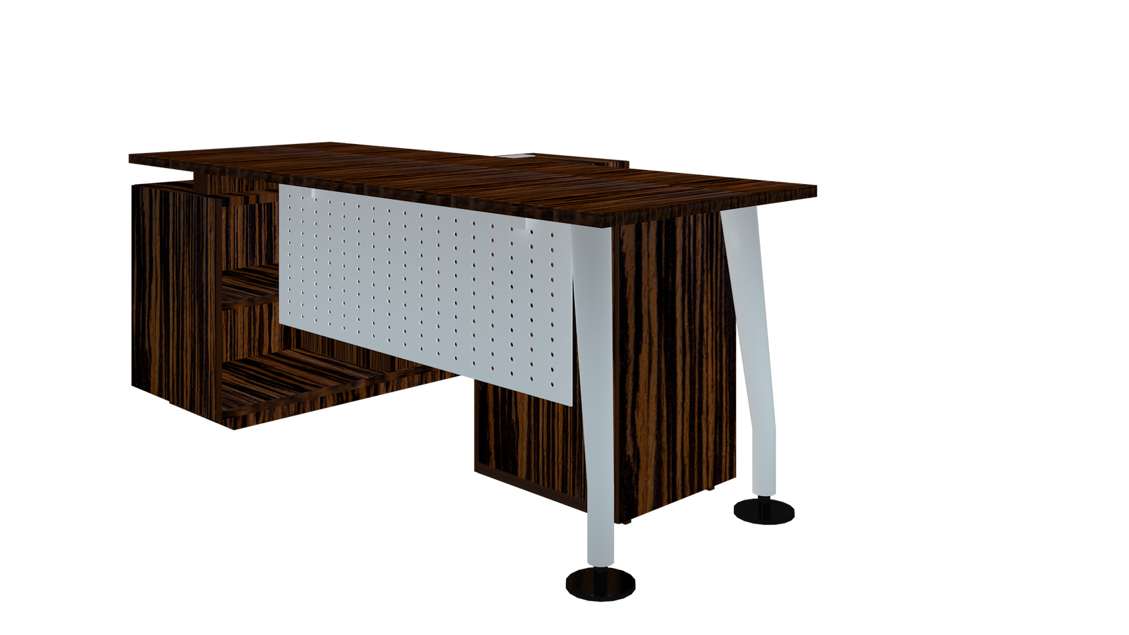 Executive Office Table Desk With The Metal Legs Base & Top Particle Board -