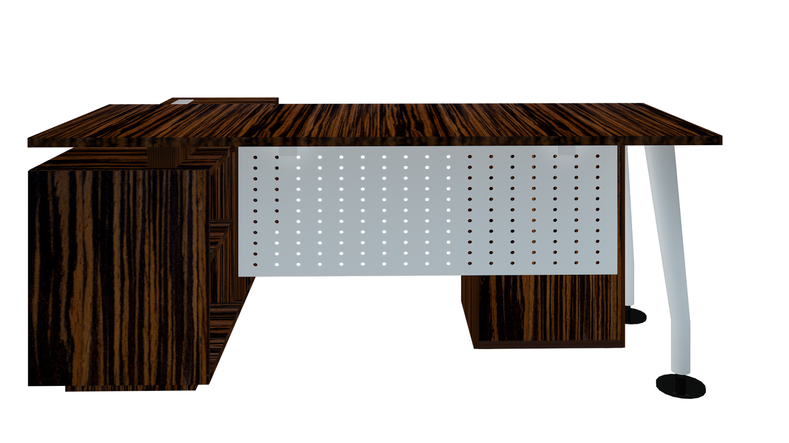 Executive Office Table Desk With The Metal Legs Base & Top Particle Board -