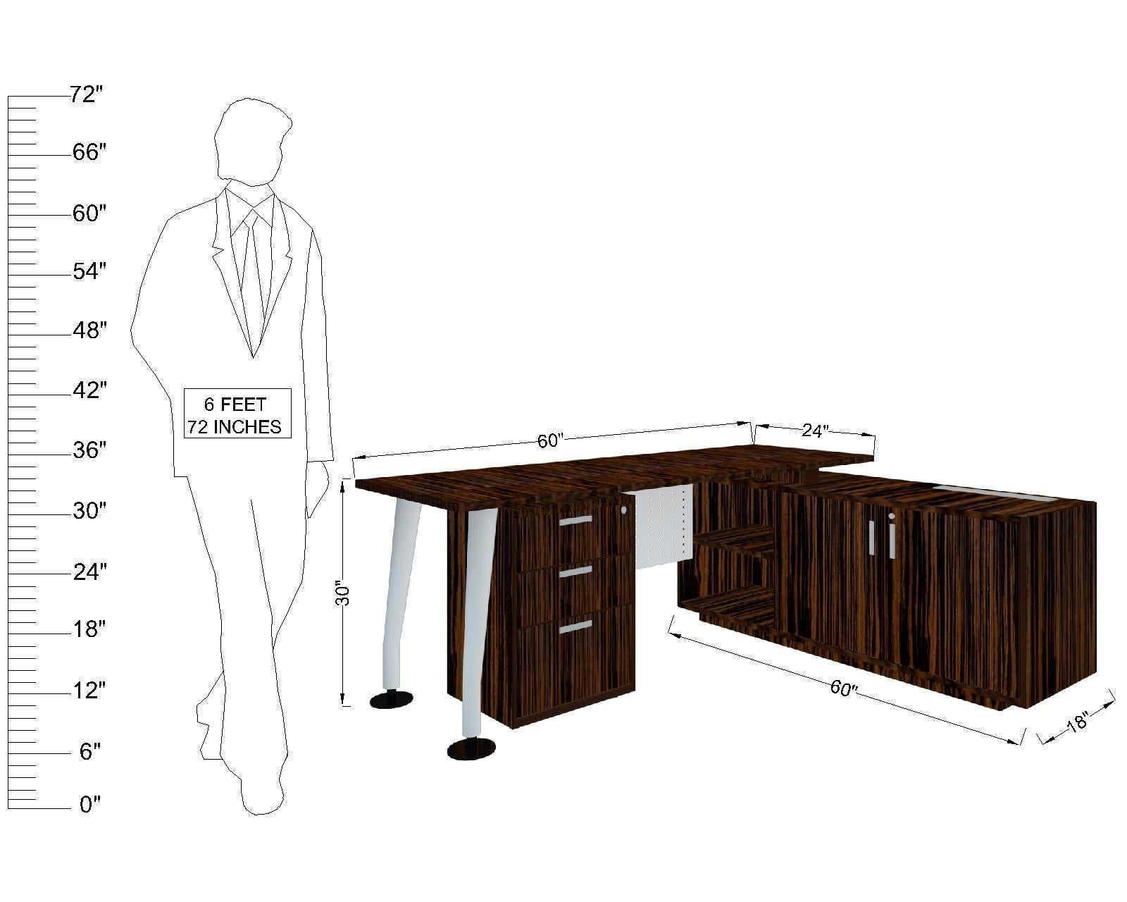 Executive Office Table Desk With The Metal Legs Base & Top Particle Board -