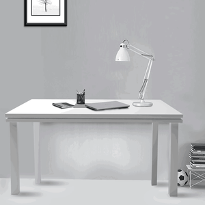 Computer Table With Metal Frame Base and Top in Laminated Board
