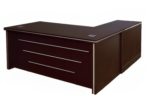 Openable Drawer Table Executive Table with Drawer Pedestal with Openable Shutter
