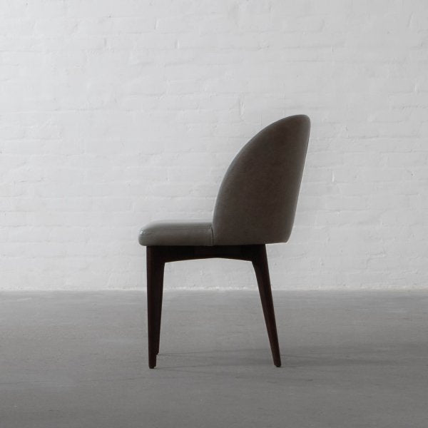Fabric Dining Chair with Wooden Frame Base -