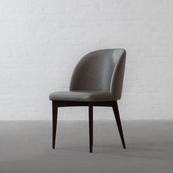 Fabric Dining Chair with Wooden Frame Base -