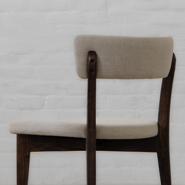 Fabric Dining Chair with Wooden Frame Base -