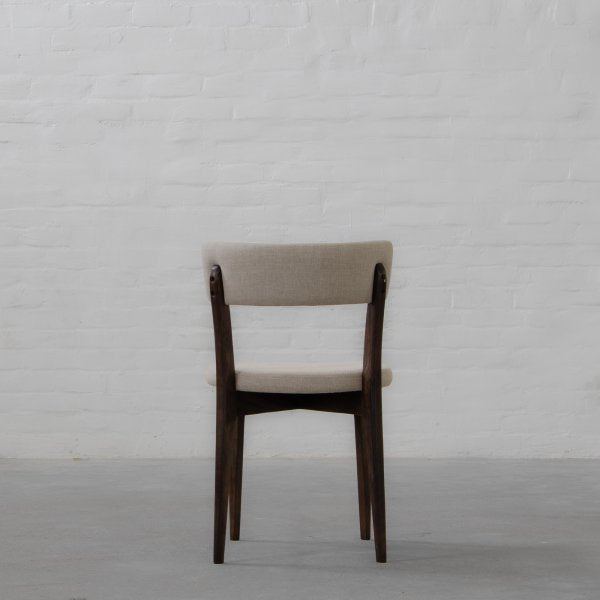 Fabric Dining Chair with Wooden Frame Base -