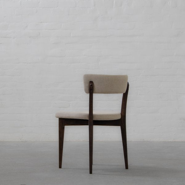 Fabric Dining Chair with Wooden Frame Base -