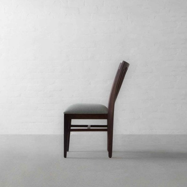 Fabric Dining Chair with Wooden Frame Base -