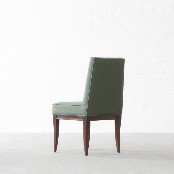 Fabric Dining Chairs with Wooden Frame Base -