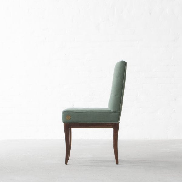 Fabric Dining Chairs with Wooden Frame Base -