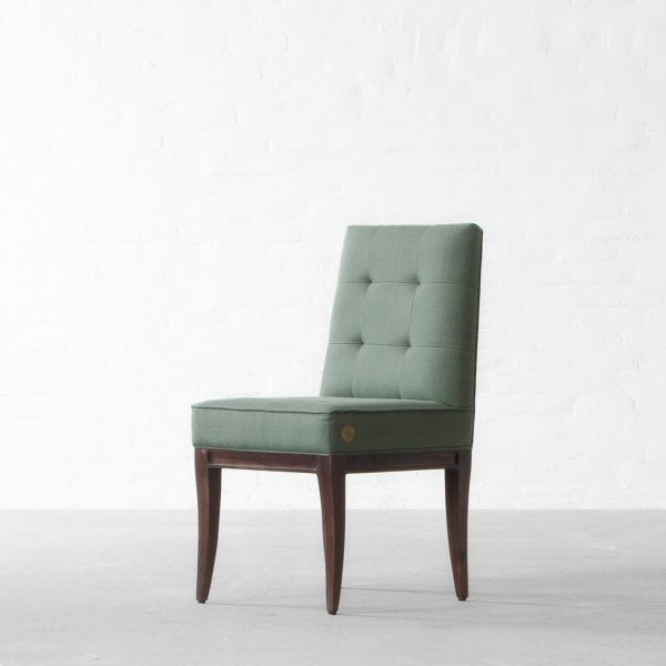 Fabric Dining Chairs with Wooden Frame Base -