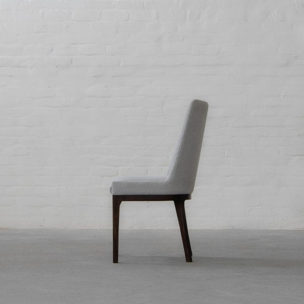Fabric Dining Chairs with Wooden Frame Base -