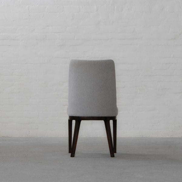 Fabric Dining Chairs with Wooden Frame Base -