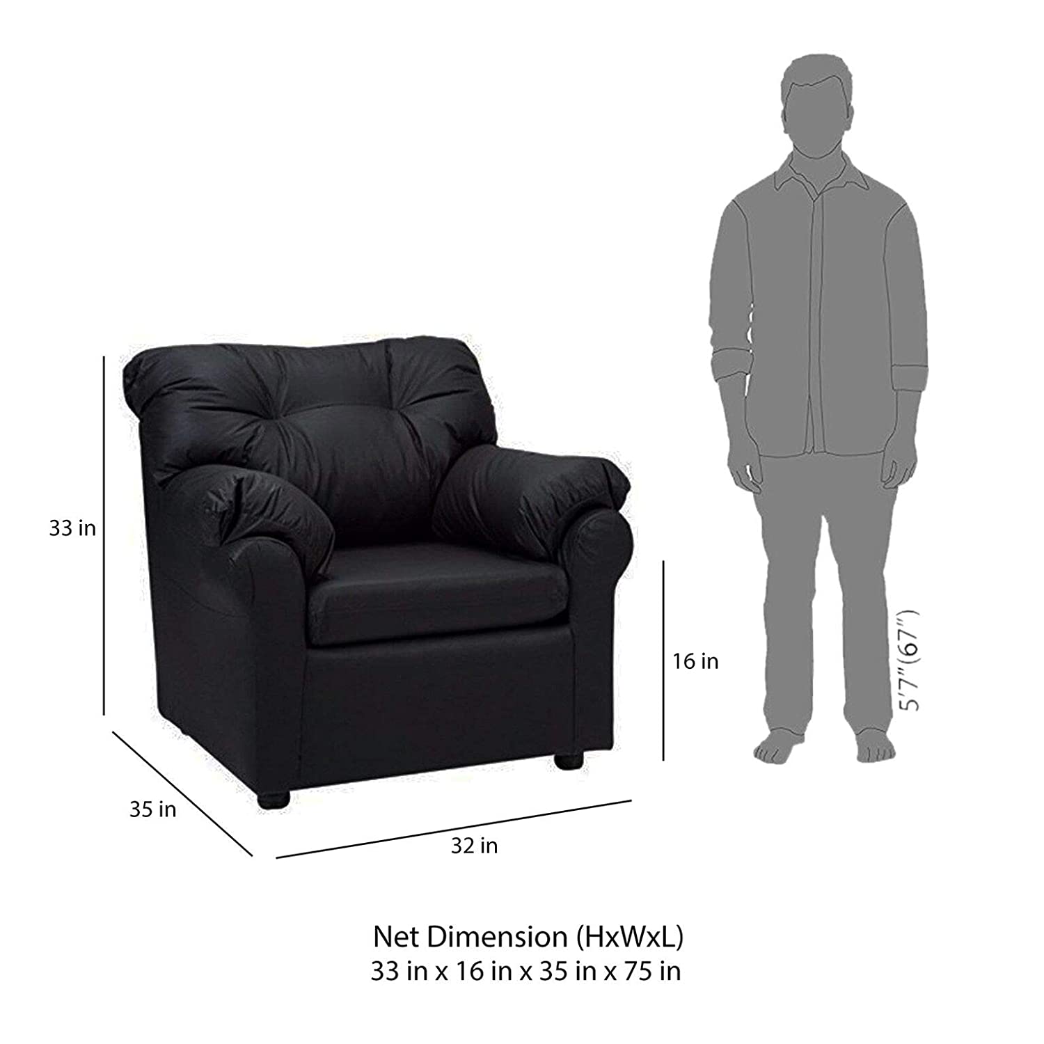 Five Seater Sofa Set With Solid Wooden Frame -