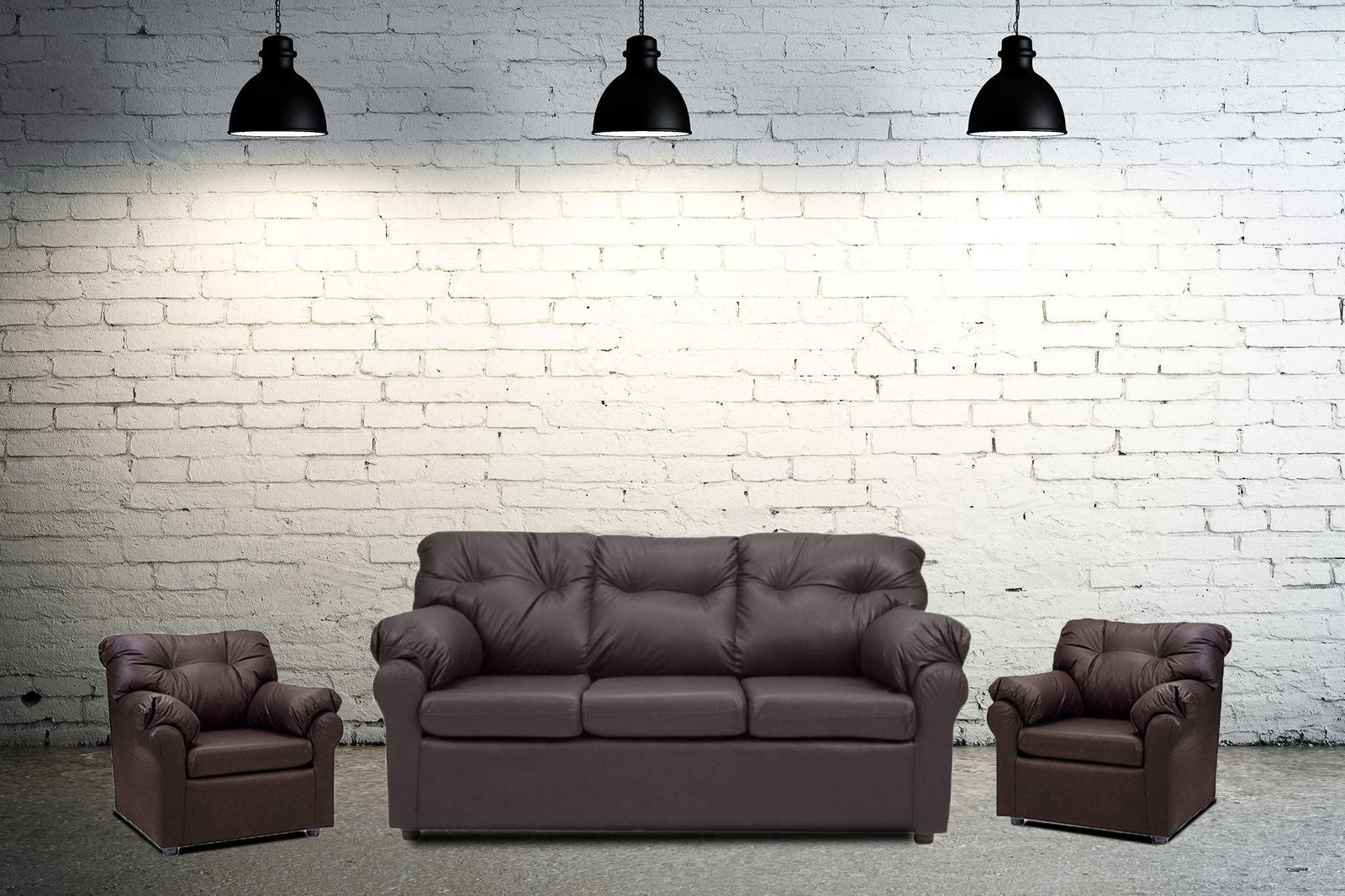 Five Seater Sofa Set With Solid Wooden Frame -