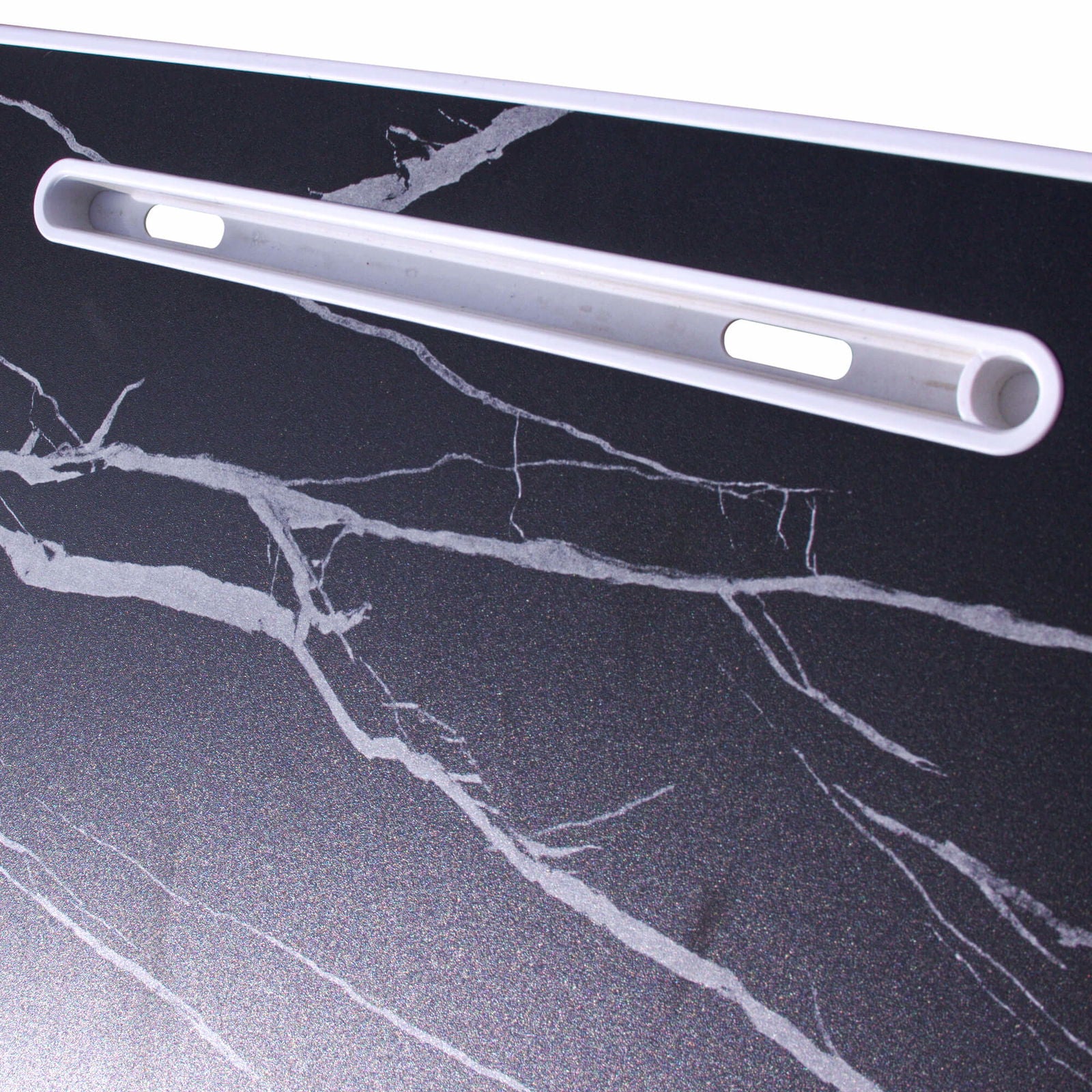 Foldable Laptop Table with Cup Holder and Tablet Groove -