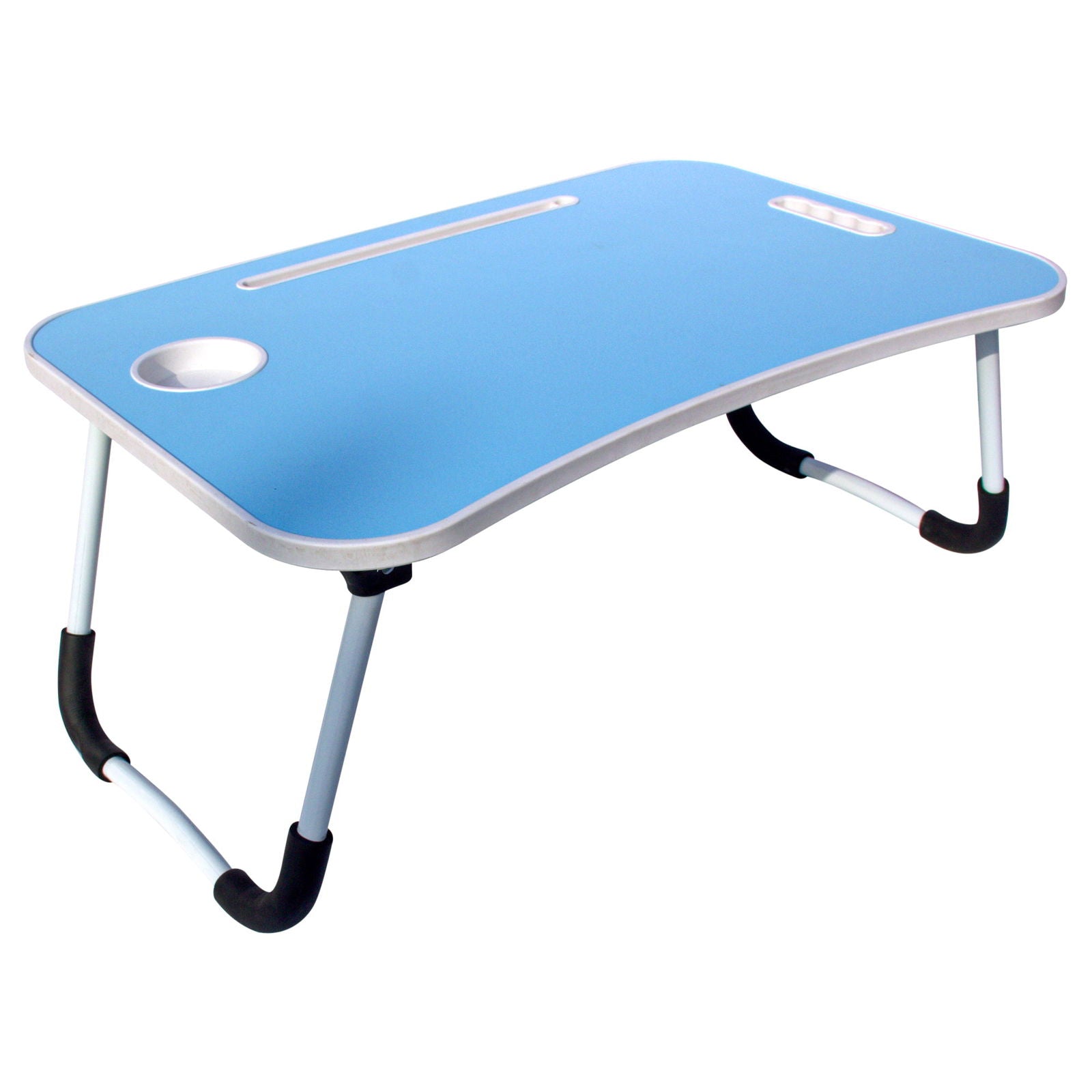 Foldable Laptop Table with Cup Holder and Tablet Groove Pack of 6 -