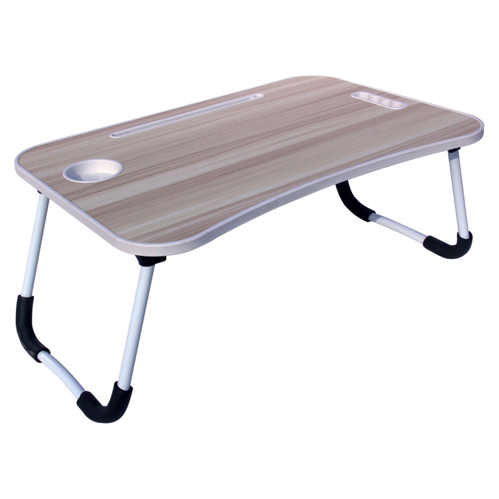 Foldable Laptop Table with Cup Holder and Tablet Groove Pack of 6 -