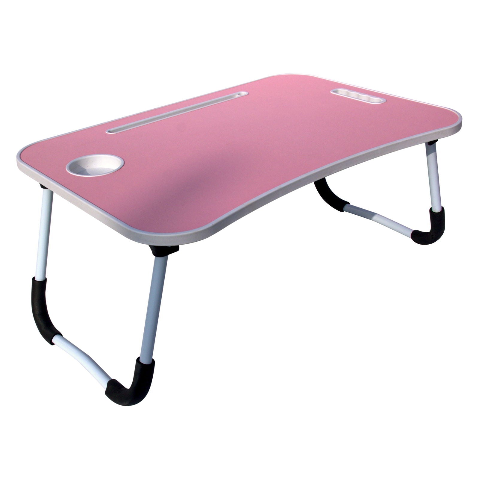 Foldable Laptop Table with Cup Holder and Tablet Groove Pack of 6 -