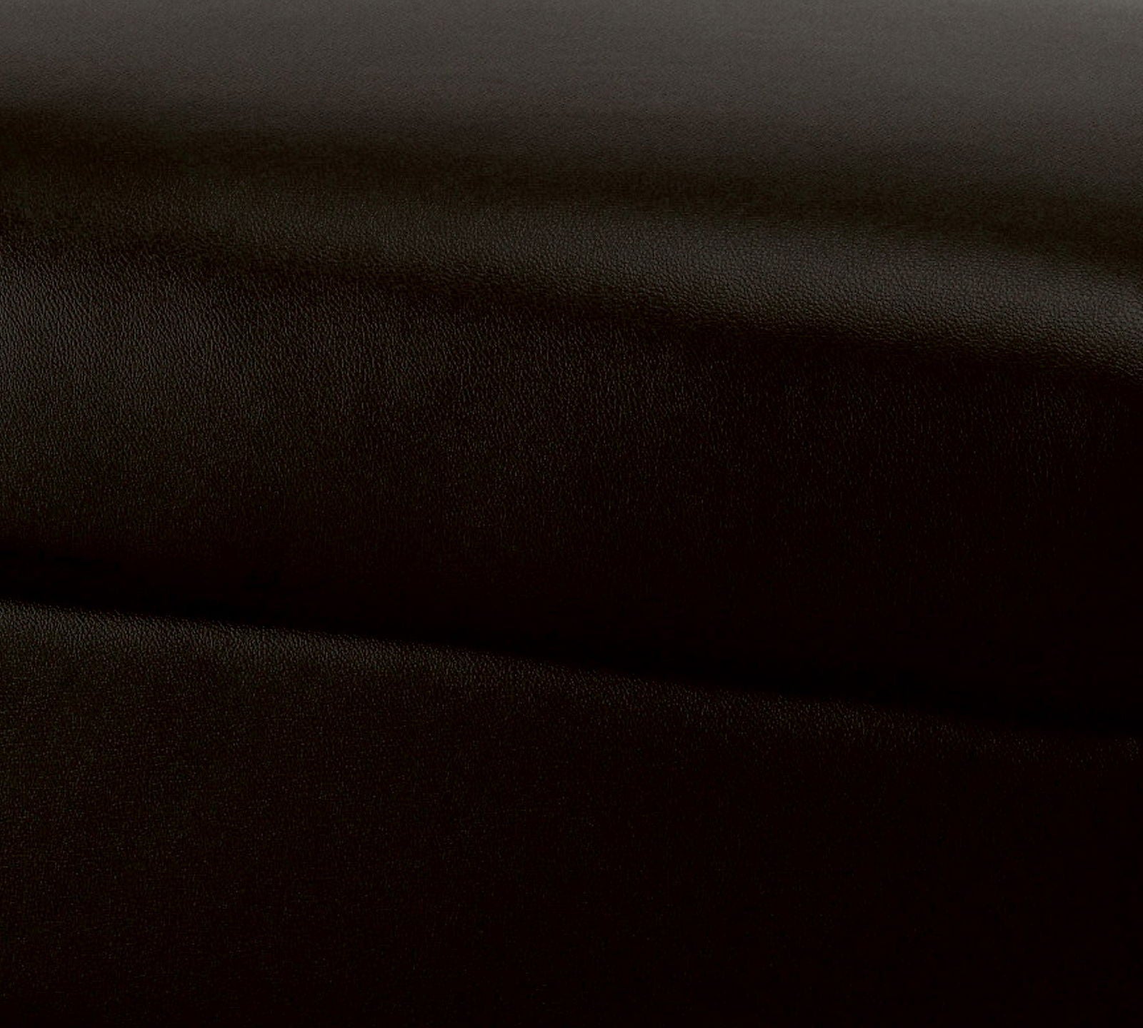 Fully Cushioned Leatherette Pouffe with Wooden Base -