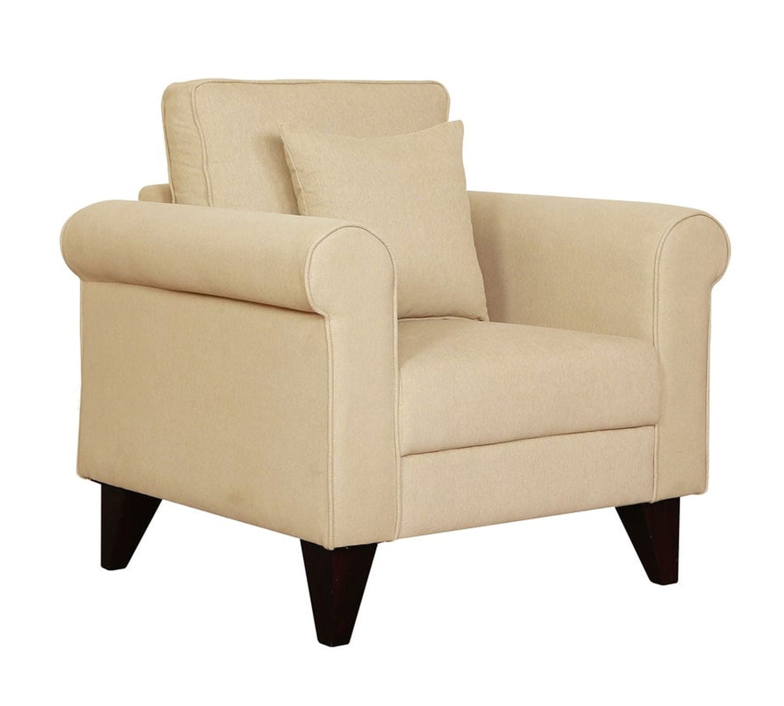 Fully Cushioned Lounge Chair with Cushion for Living Room -