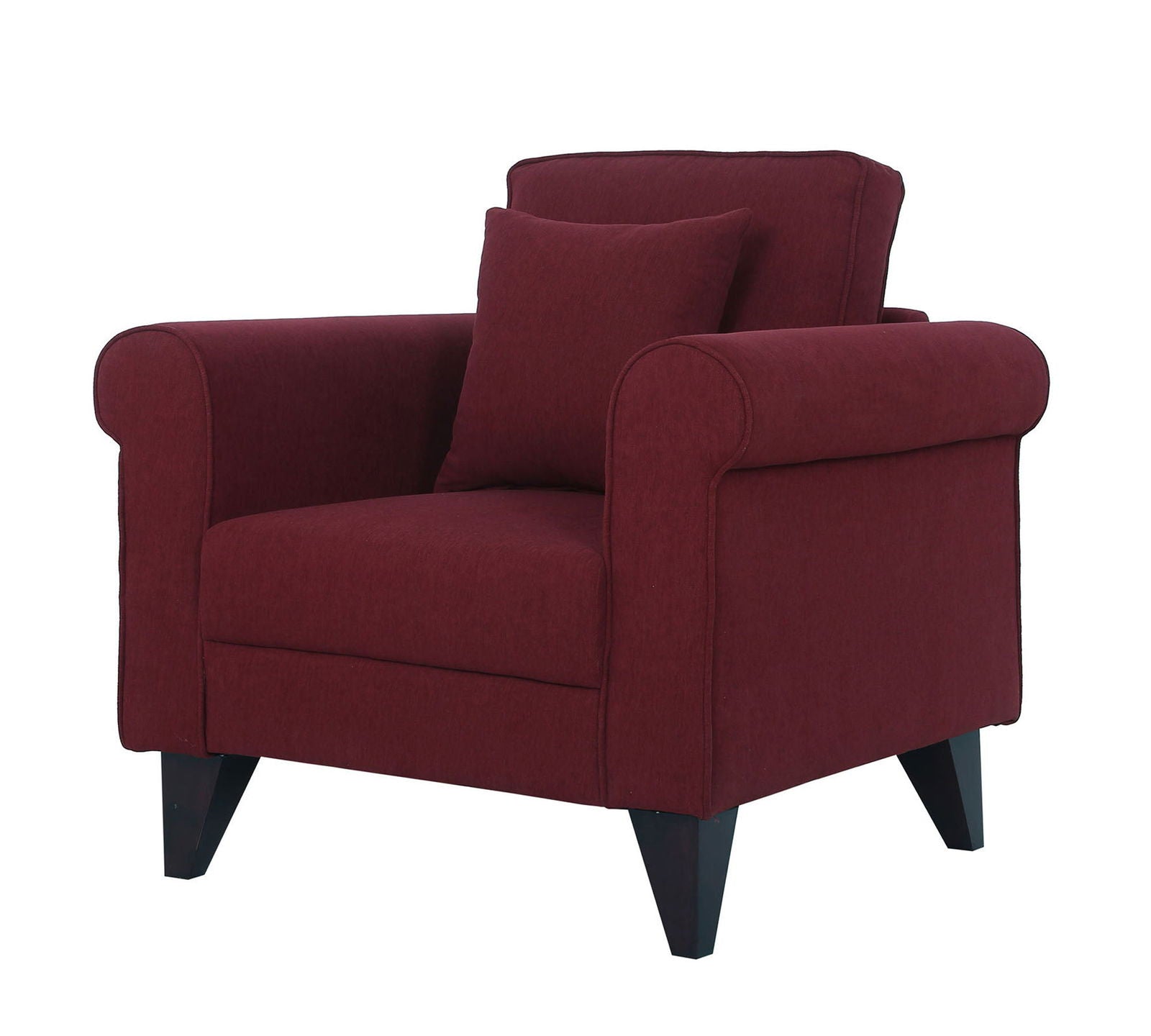 Fully Cushioned Lounge Chair with Cushion for Living Room -