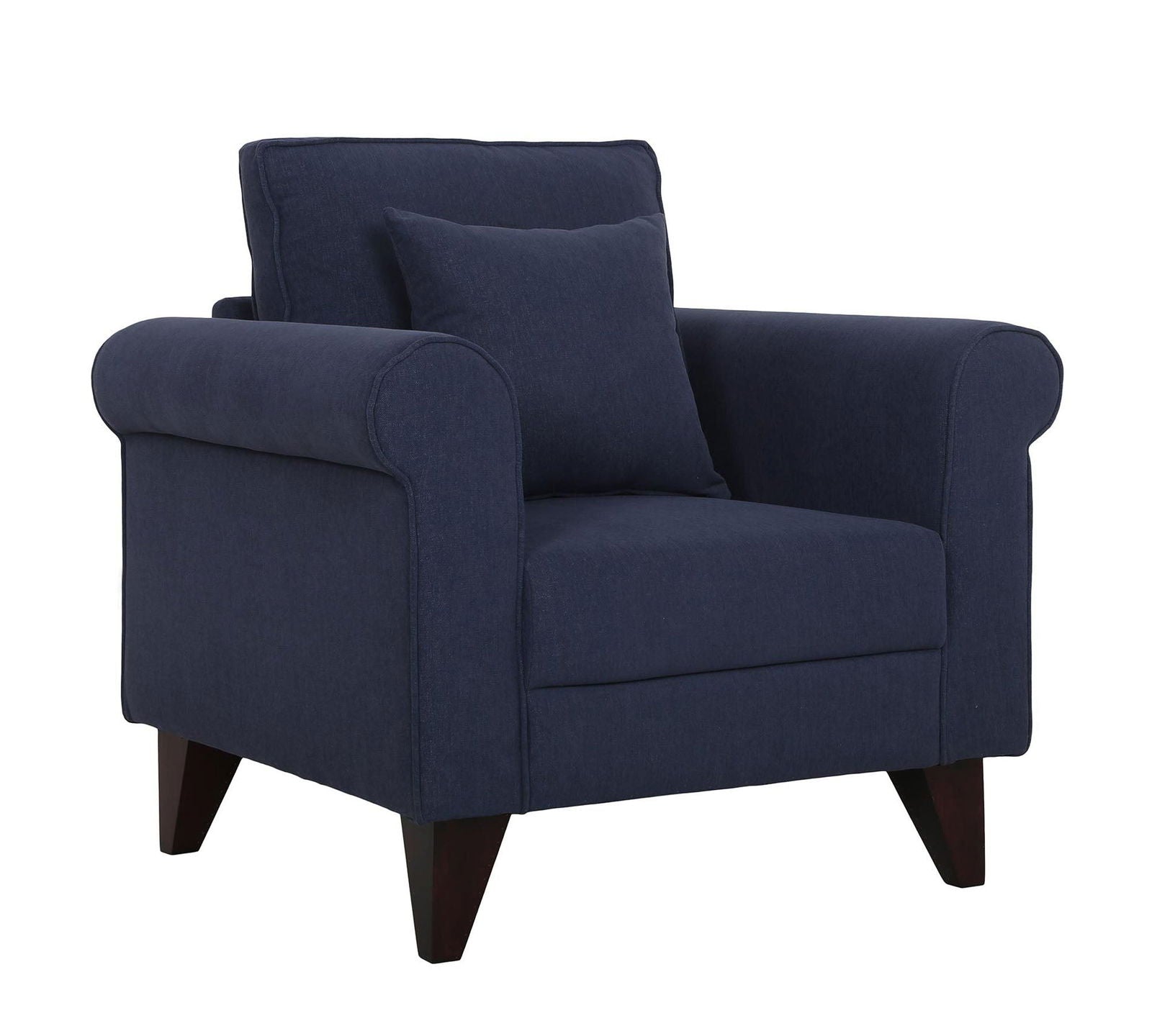Fully Cushioned Lounge Chair with Cushion for Living Room -