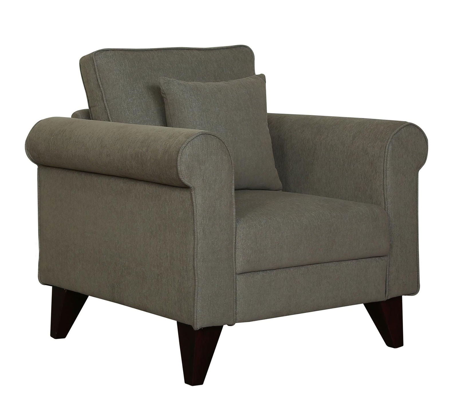 Fully Cushioned Lounge Chair with Cushion for Living Room -