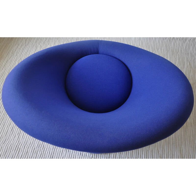 Fully Cushioned Velvet Pouffe with Wooden Frame -