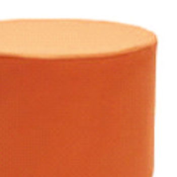 Fully Cushioned Wooden Base Fabric Pouffe -