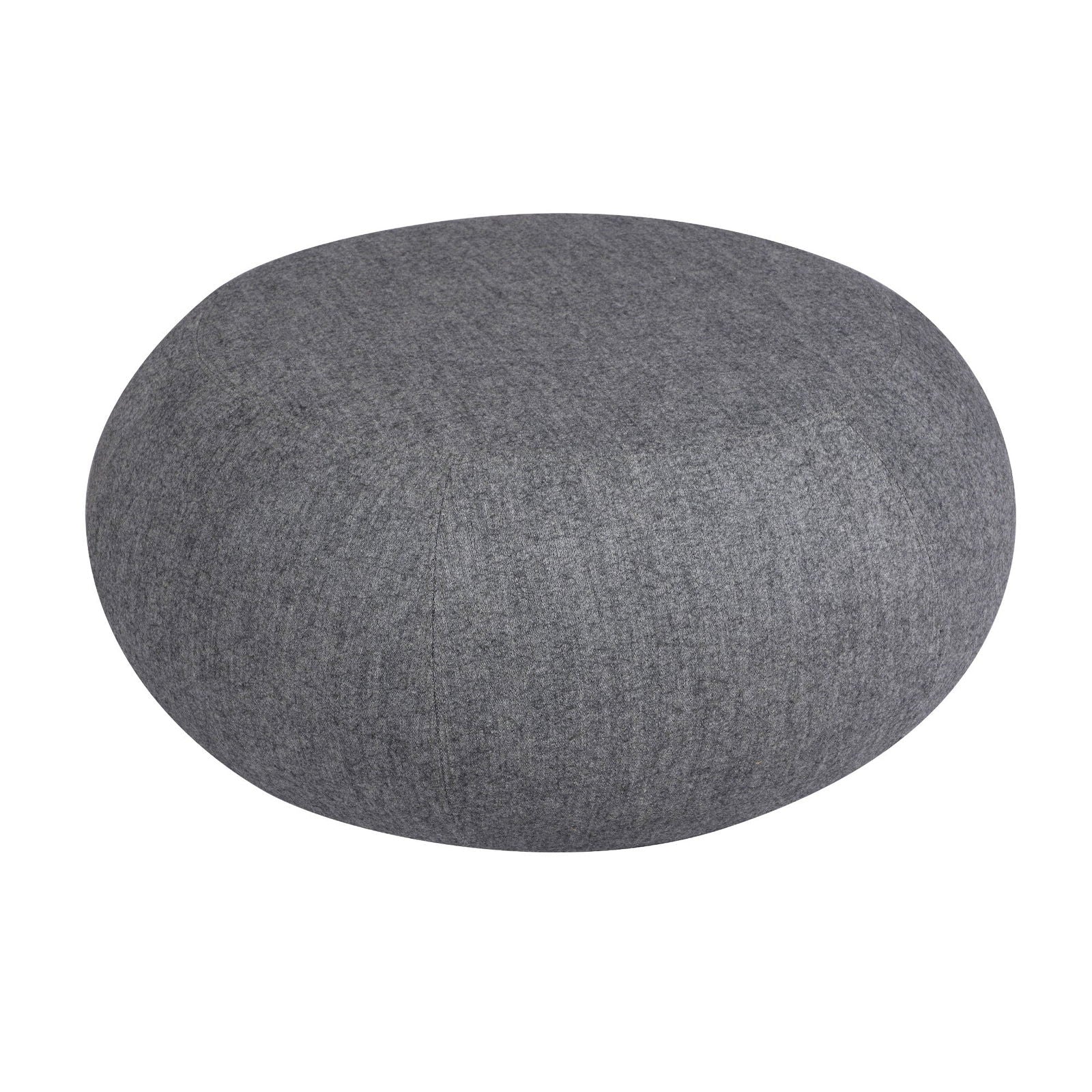 Fully Cushioned Wooden Frame Cotton Fabric Pouffe -