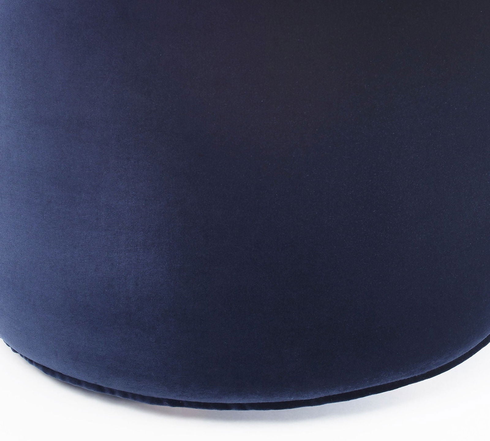 Fully Cushioned Wooden Frame Suede Finish Pouffe -