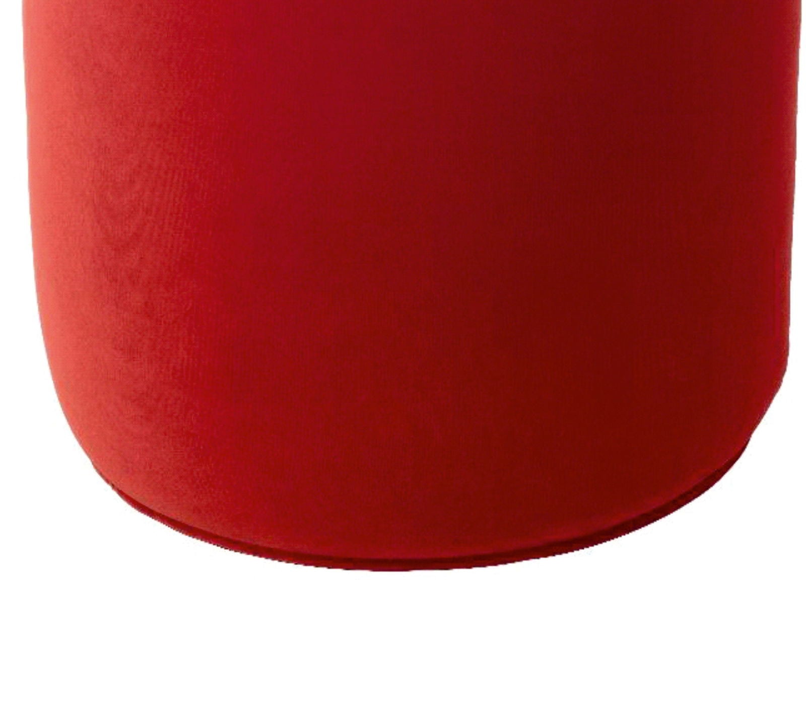Fully Cushioned Wooden Frame Suede Finish Pouffe -