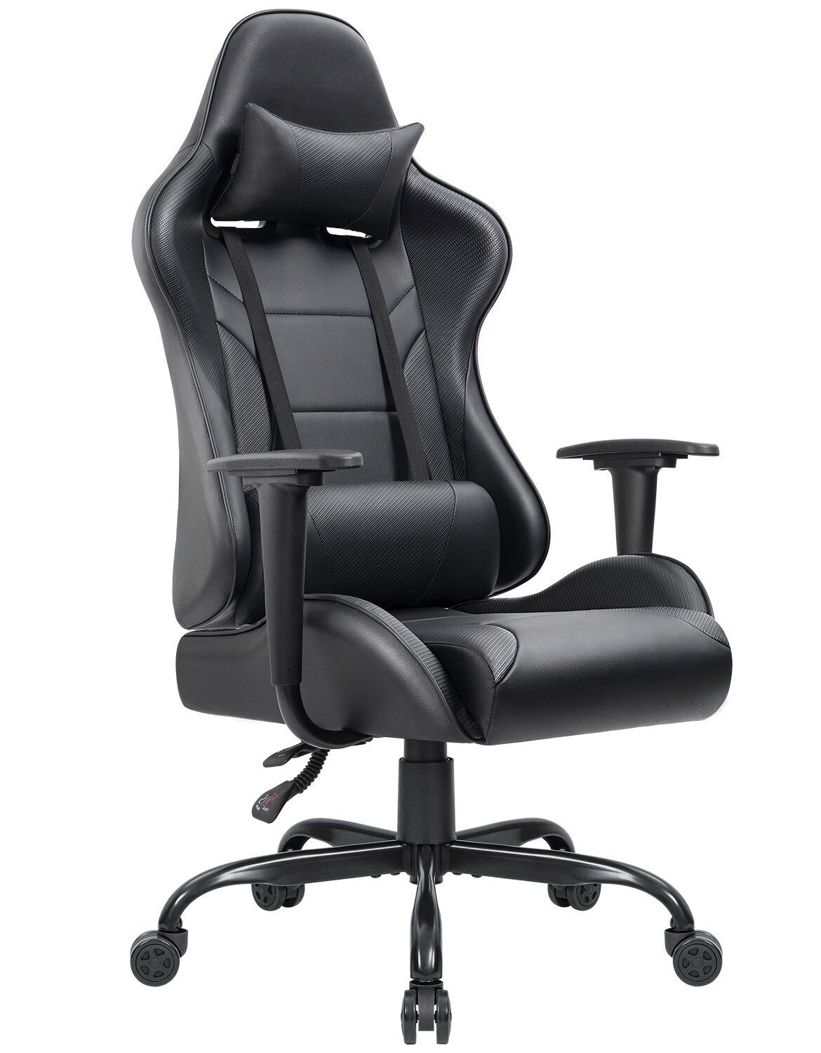 Gaming Chair with Metal Caster Swivel & Wheel Base -