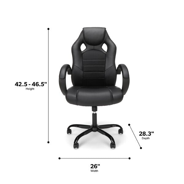 Gaming Chair with Metal Caster Swivel & Wheel Base -