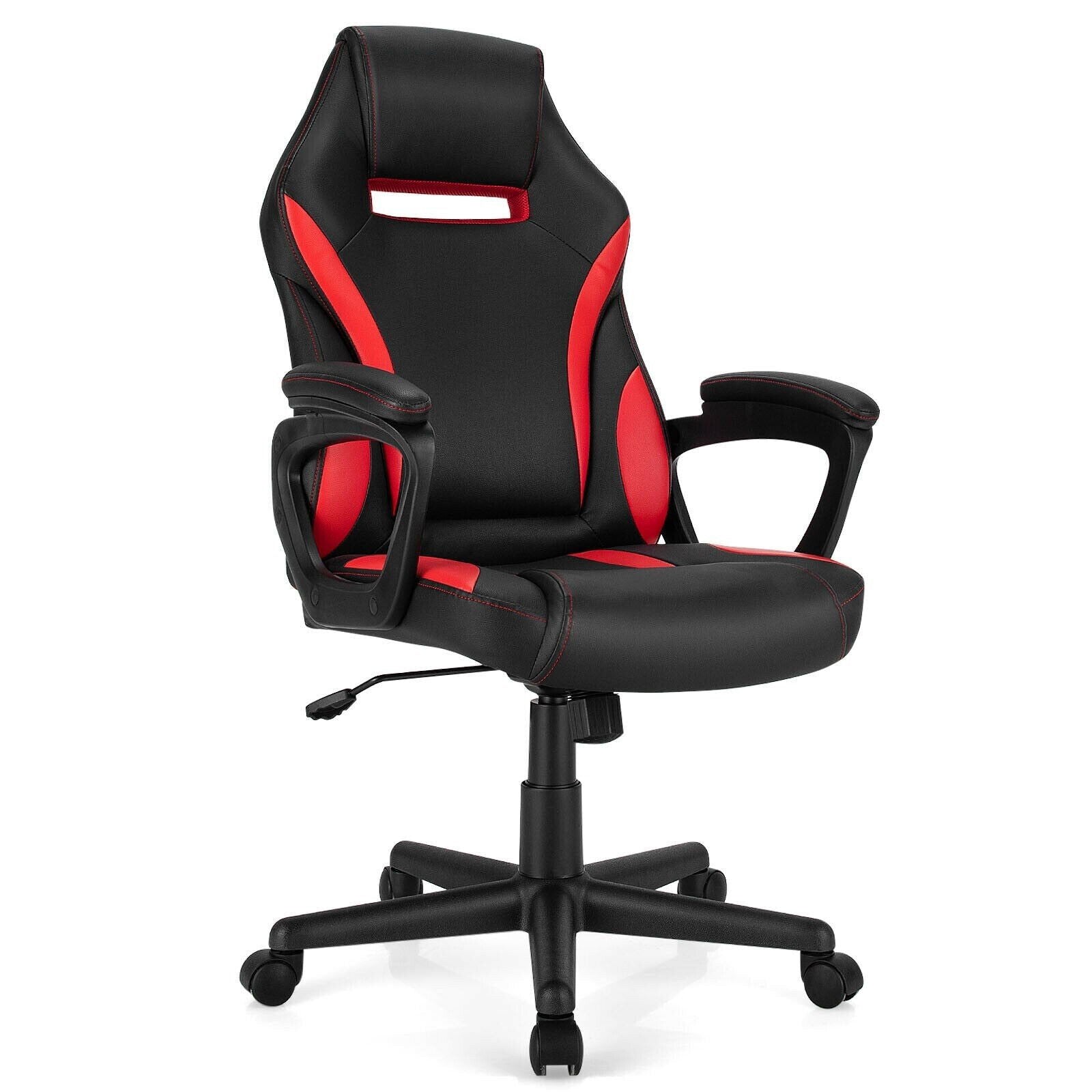 Gaming Chair with Nylon Caster Swivel & Wheel Base -