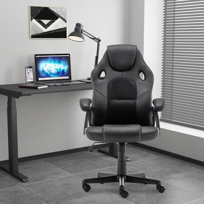 Gaming Chair with Nylon Caster Swivel & Wheel Base -